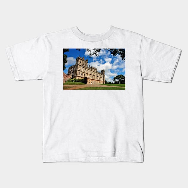 Highclere Castle Downton Abbey Hampshire England UK Kids T-Shirt by AndyEvansPhotos